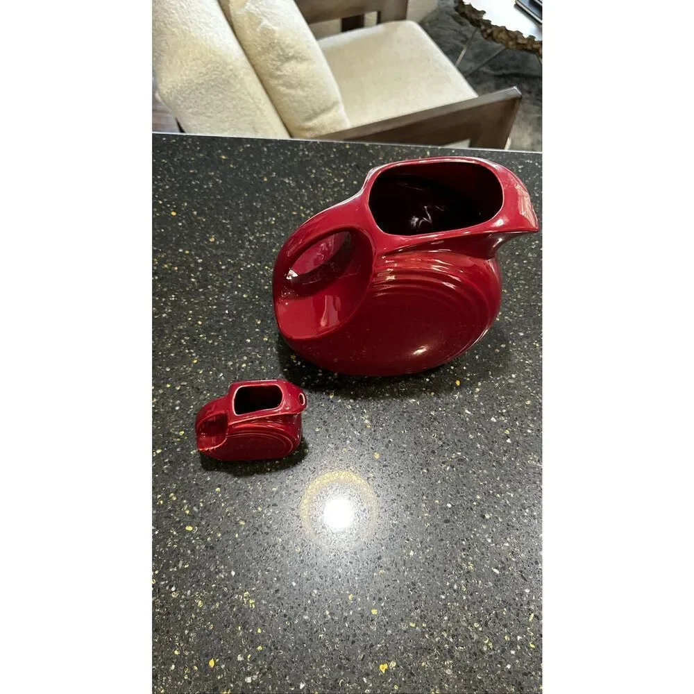 Fiesta Cinnabar Large and Mini Disc Pitcher